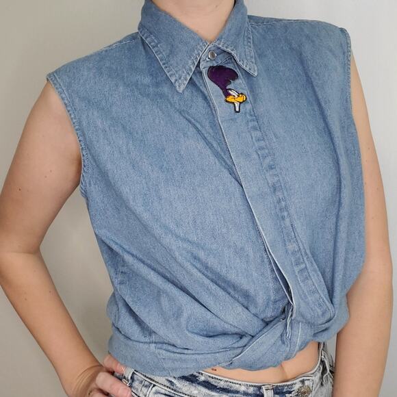 Vintage Looney Tunes Chambray - Picture 7 of 7